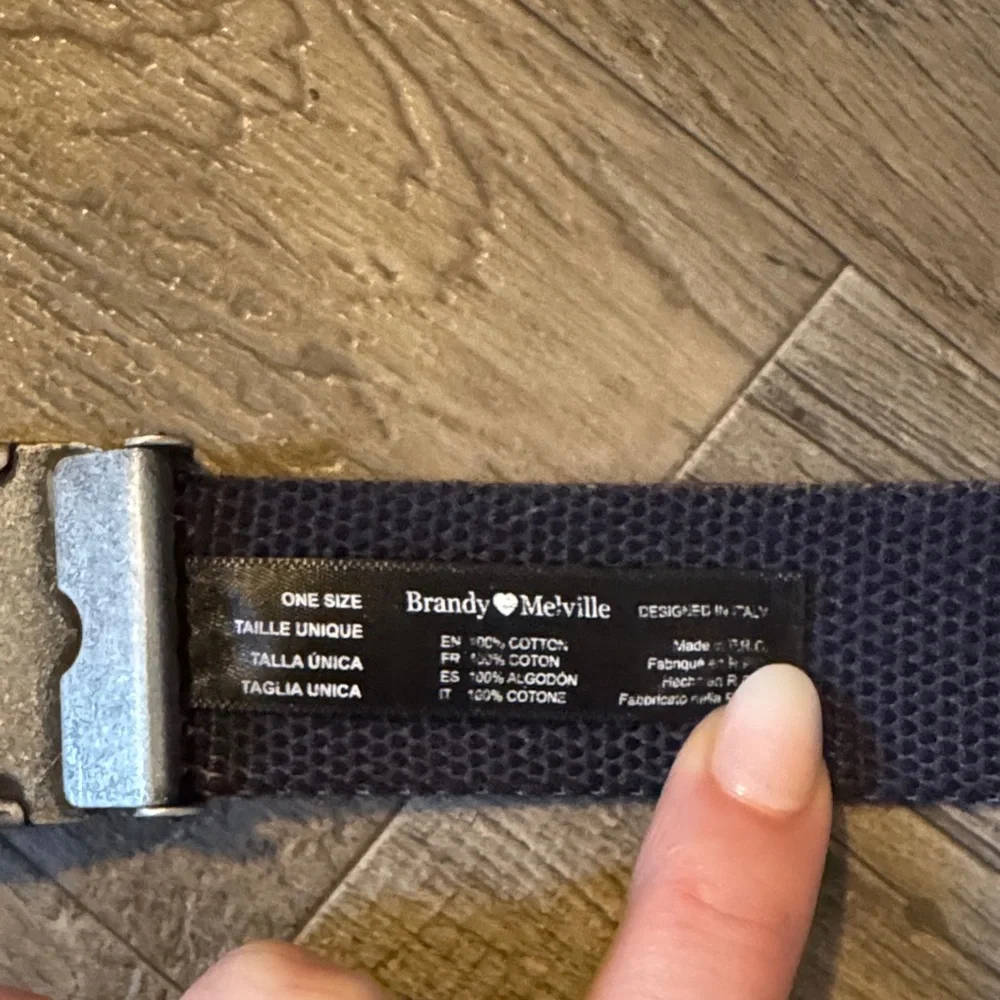 Brandy Melville - Flame Pattern Belt with Metal Buckle - Size OS